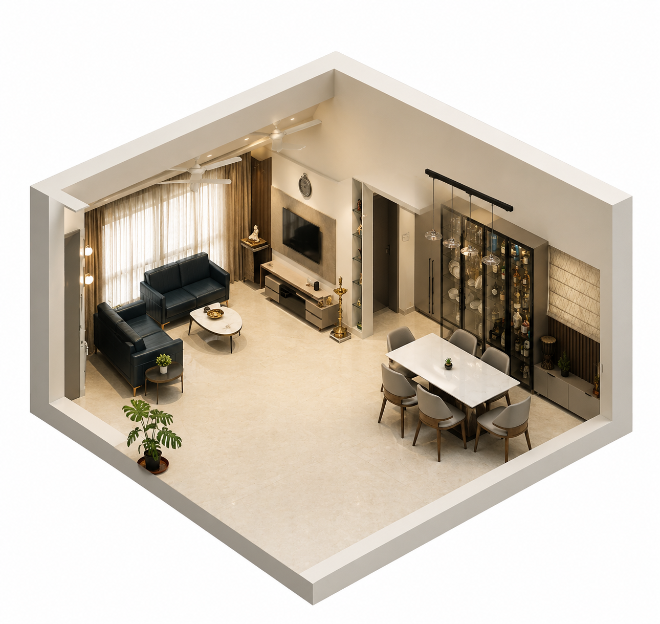 3D interior model